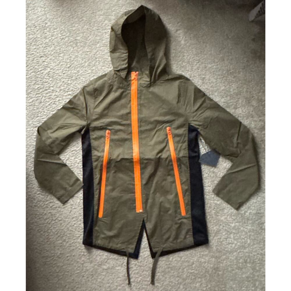 Diamond Lustrous Anorak Green Orange Jacket Women’s Small MSRP $100 New